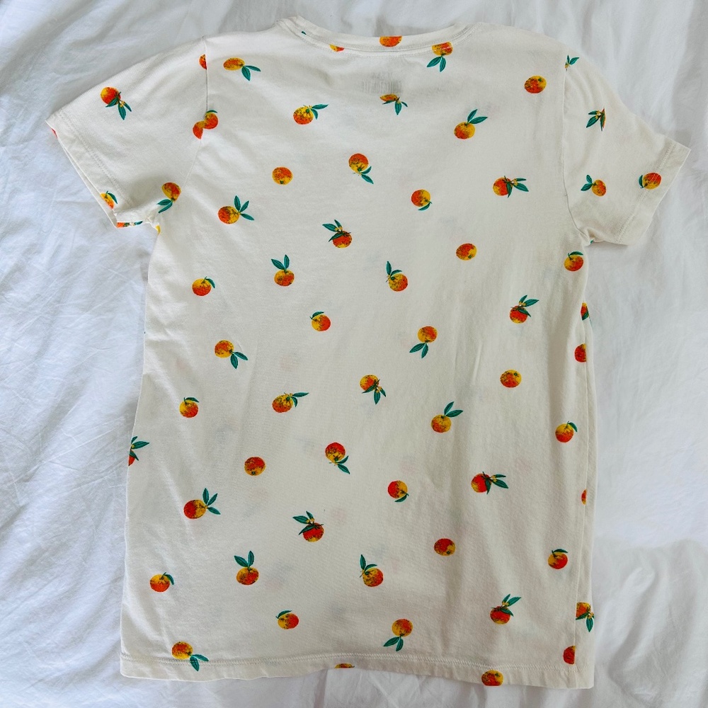 J.Crew Orange-print Graphic Tee - Picture 6 of 6